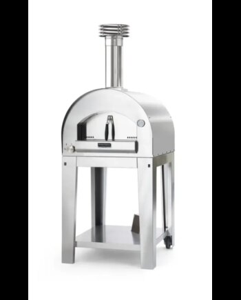 Fontana Forni Margherita Inox Gas Pizzaovn Med Vogn