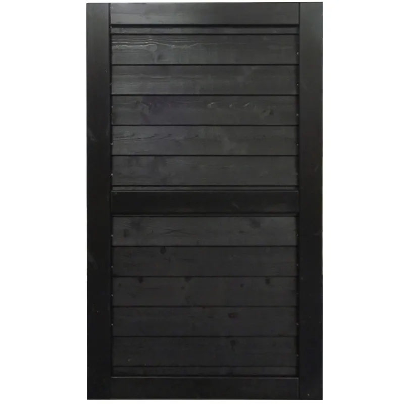 Frøslev Ft Systemhegn 90 162 Cm Låge Sortmalet Klink