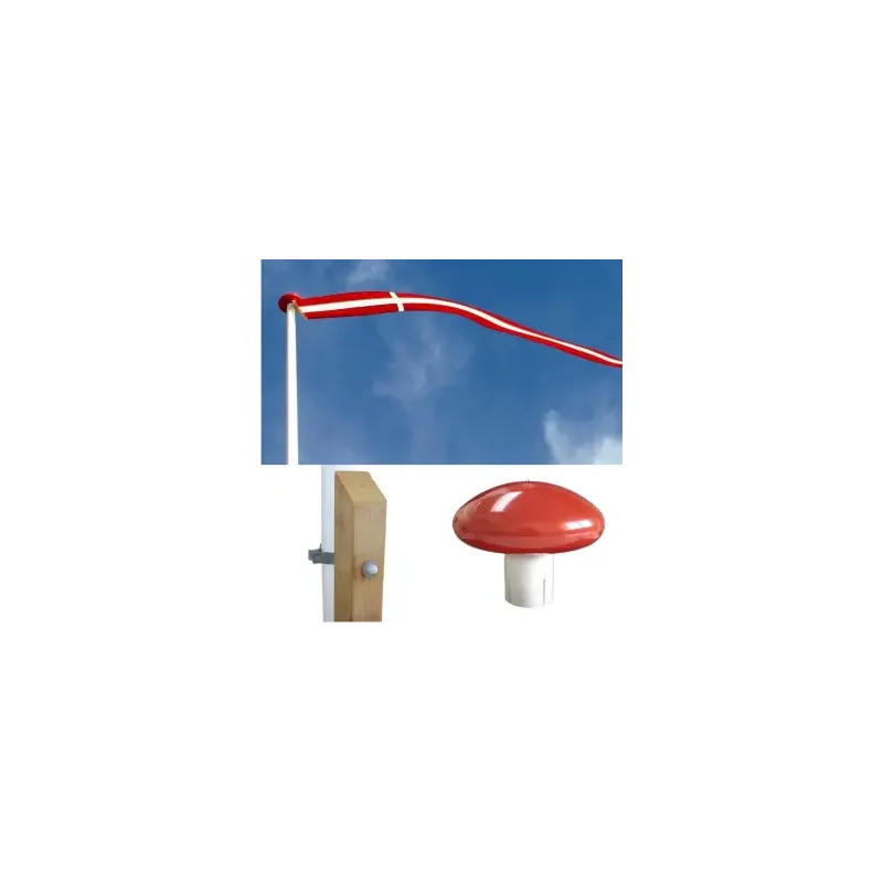 Glasfiberflagstang    Olieret Egestøtte Og Beslag 10 Meter