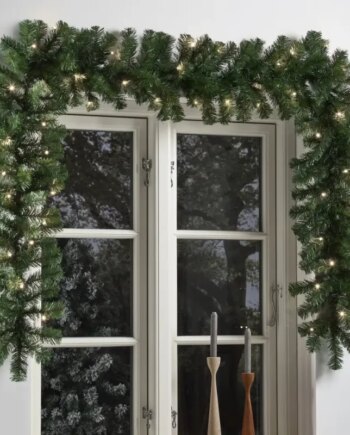 Granguirlande Kunstigt Nordic Winter 270 Cm Med Lys  Batteri 780-012