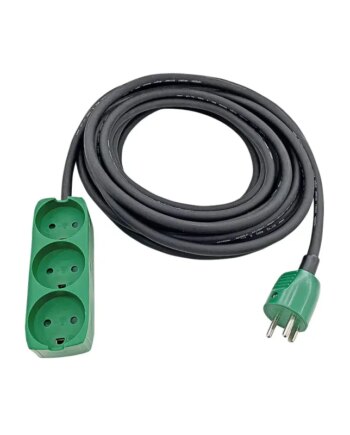 Gripo Kabelsæt  -jord Neopren 3x1 5mm2 16a 250v 10m  -stik 20334