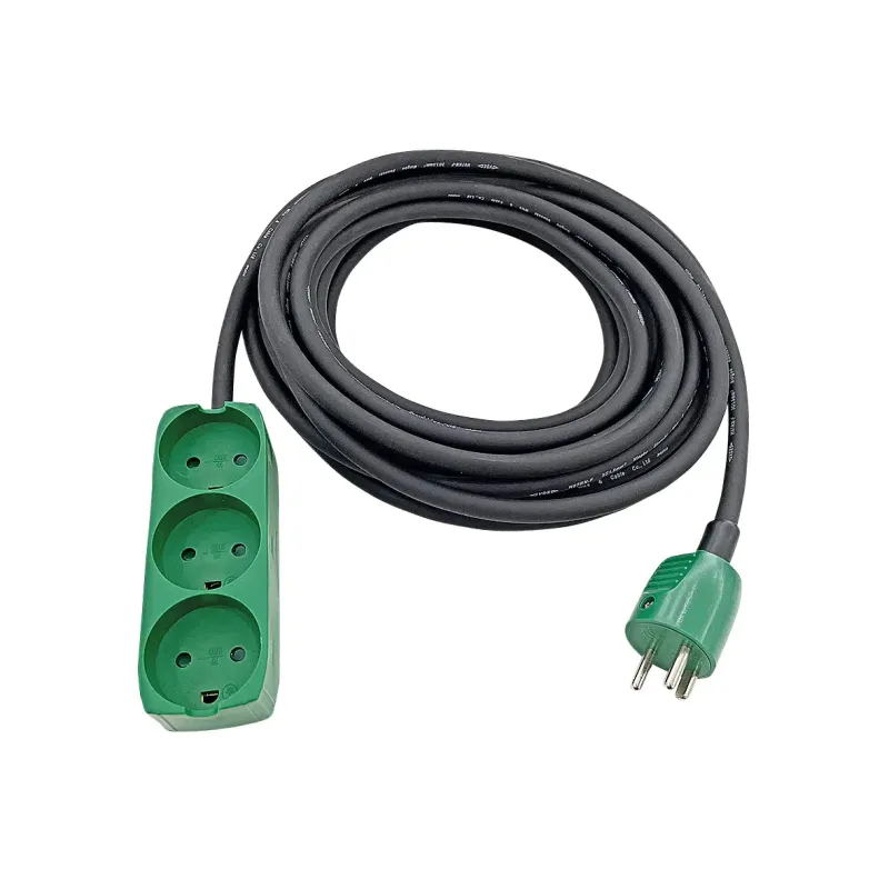 Gripo Kabelsæt  -jord Neopren 3x1 5mm2 16a 250v 10m  -stik 20334