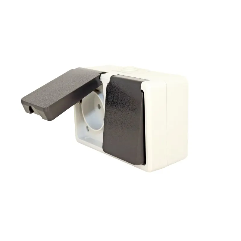 Gripo Stikkontakt Dobbel   Jord Ip54 7985