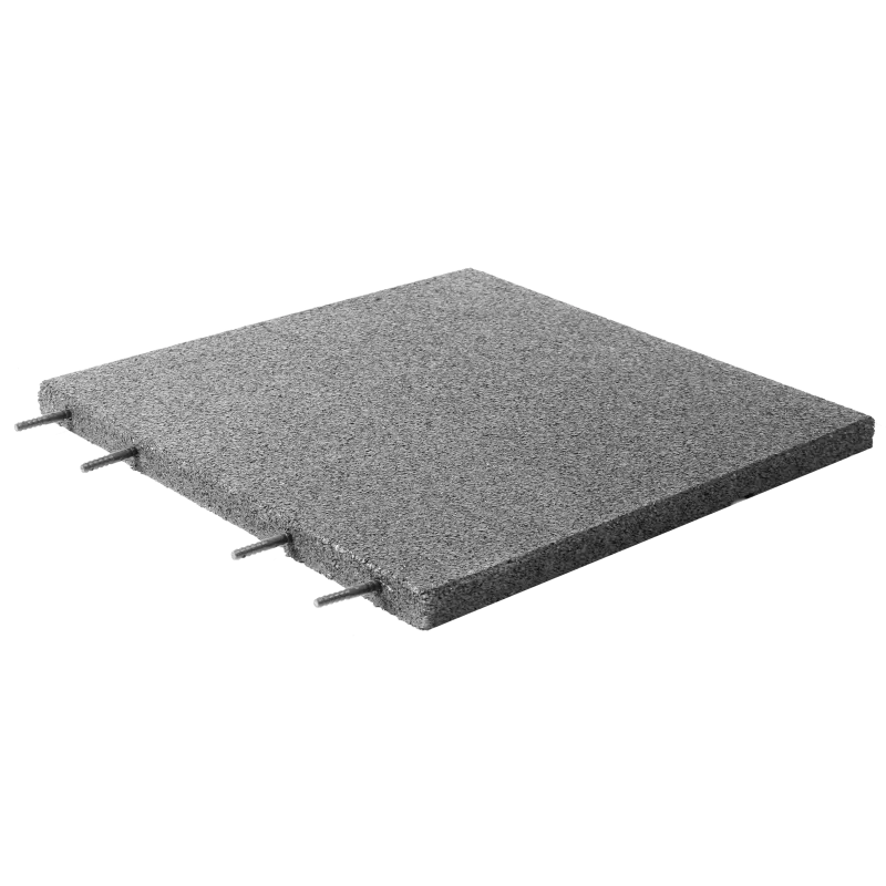 Gummiflise 50x50x3 Cm Grå Nordic Play Active 30 M2 120 Stk  810-177