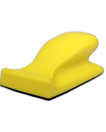 Håndslibeklods  66x125mm    -sidet Velcro Og Håndtag På Toppen Gul Lady