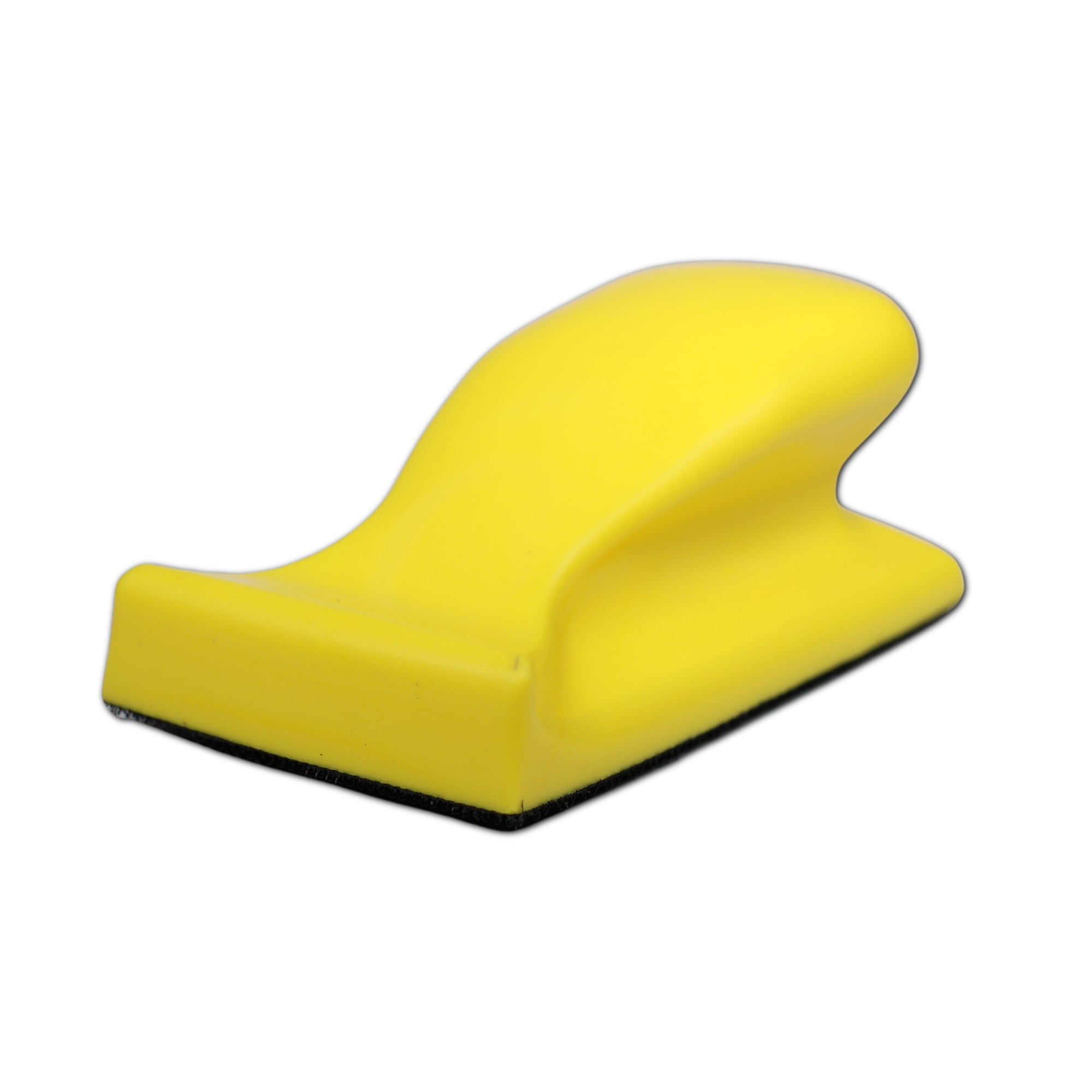 Håndslibeklods 66x125mm -sidet Velcro Og Håndtag På Toppen Gul Lady