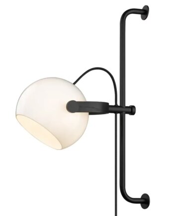 Halo Design     Væglampe ø18 Long E27  Opalic    Eg-sort