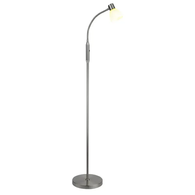 Halo Design Hudson Gulvl  Led 1l G9  Opal Glas    -stål 736898