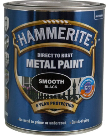 Hammerite Glat-effekt Sort 350201070