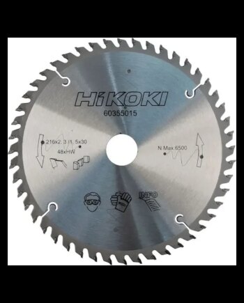 Hikoki Rundsavsklinge Tct 216x2   48t ø30 60355015