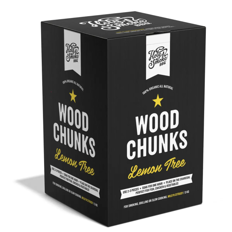 Holy Smoke Bbq Røgtræ Chunks Citron Kg