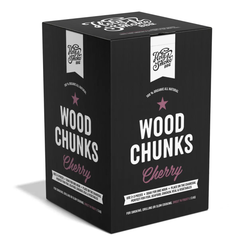 Holy Smoke Bbq Røgtræ Chunks Kirsebær Kg