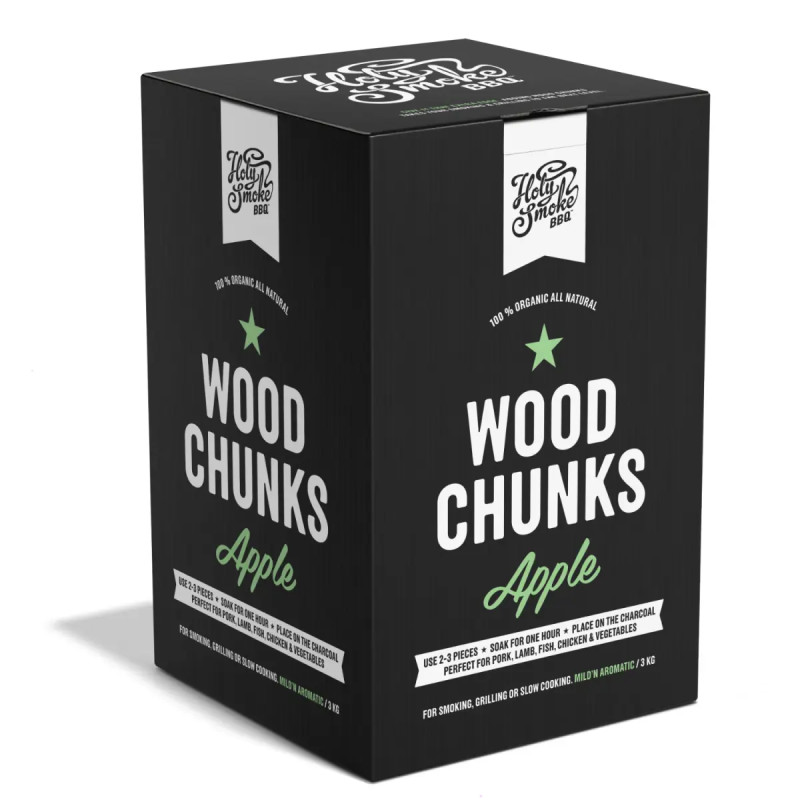 Holy Smoke Bbq Røgtræ Chunks æble Kg