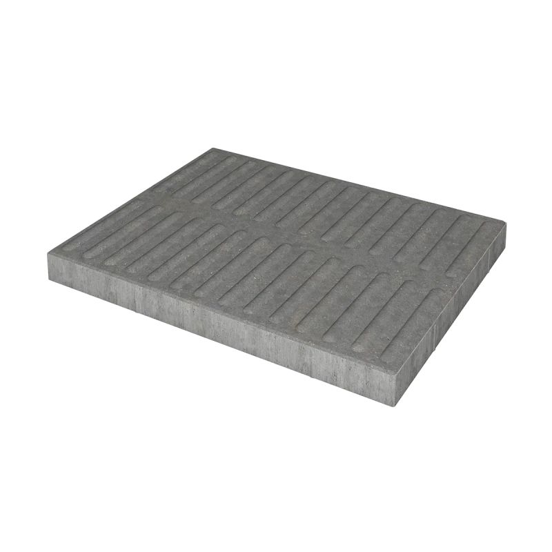 Ibf Fortovsflise Taktil 28 Ledel Tværs Grå 7x62 5x80cm