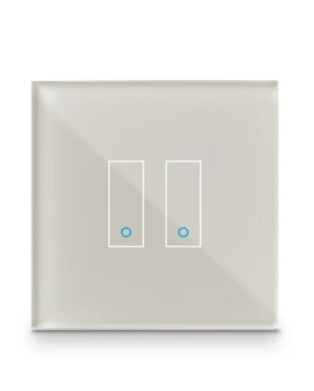 Iotty Smart Switch Double Button Faceplate Design Your Own Smart Switch Colour: Tan