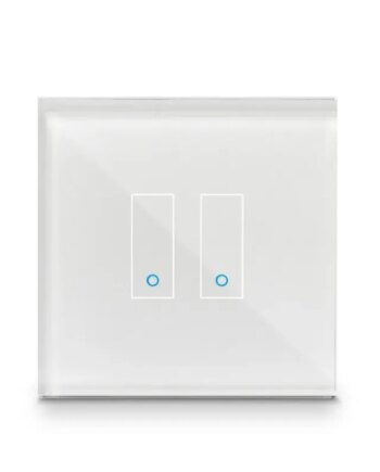 Iotty Smart Switch Double Button Faceplate Design Your Own Smart Switch Colour: White