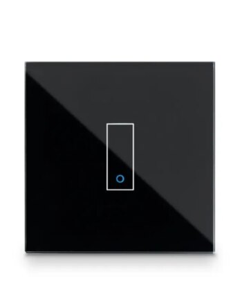 Iotty Smart Switch Single Button Faceplate Design Your Own Smart Switch Colour: Black