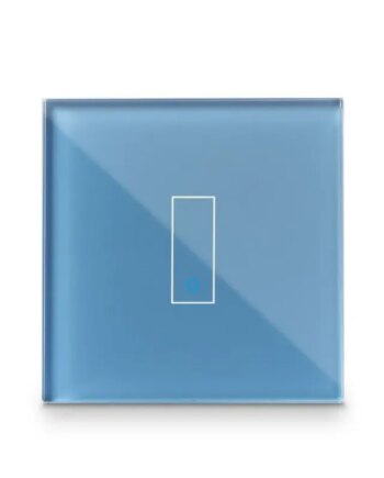 Iotty Smart Switch Single Button Faceplate Design Your Own Smart Switch Colour: Cyan