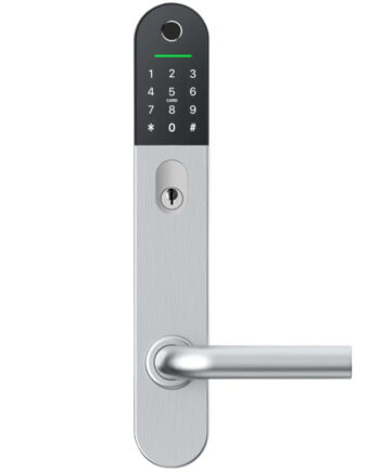 Jasa Guard Elektronisk Dørlås Til Oval Cylinder 49 Mm Børstet