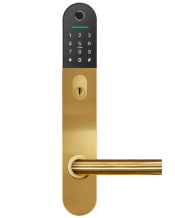 Jasa Guard Elektronisk Dørlås Til Oval Cylinder 49 Mm Mat Messing