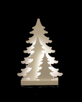 Julesilhuet 3d Led Med Træ Motiv Nordic Winter