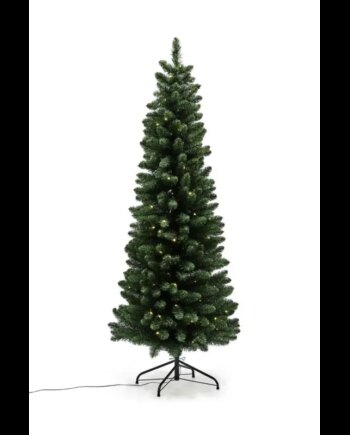 Juletræ Kunstig Smalt Pvc Nor  Klasse    180x68 Cm   Led Nordic Winter