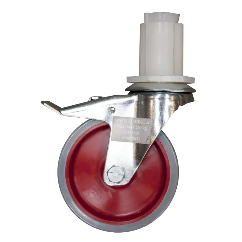 Jumbo Hjul 12   Cm    Bremse 200kg  Standard