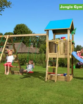 Jungle Gym Castle Legetårn Komplet Inkl  Climb Module Xtra Ekskl  Rutschebane 804-280cb