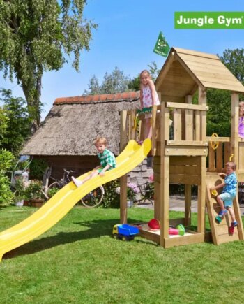 Jungle Gym Cubby Legetårn Komplet Inkl  Rutschebane 804-269