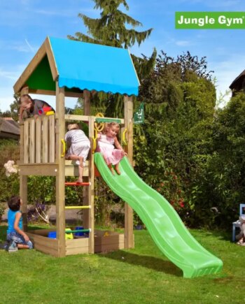 Jungle Gym Home Legetårn Komplet Inkl  Rutschebane 804-315n