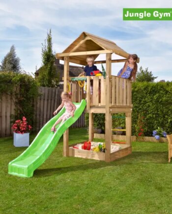 Jungle Gym House Legetårn Komplet Ekskl  Rutschebane 804-312b