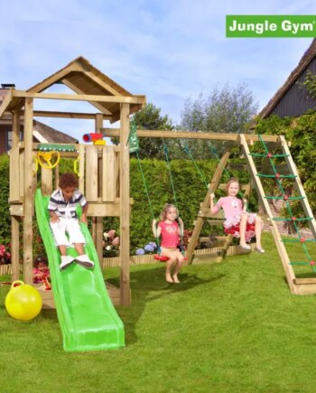 Jungle Gym House Legetårn Komplet Inkl  Climb Module Xtra Ekskl  Rutschebane 804-312cb