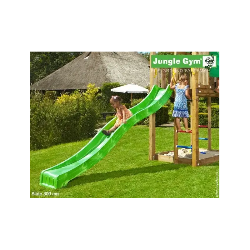 Jungle Gym Rutschebane Grøn   65 Meter