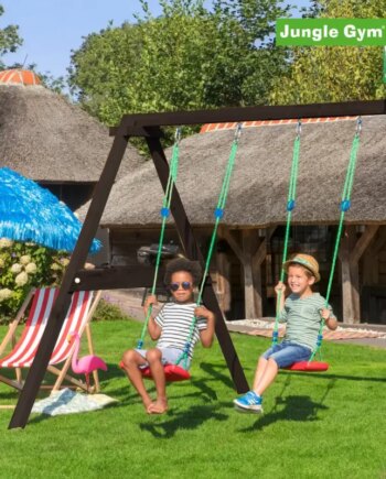 Jungle Gym Swing Modul   Tra Komplet  Grundmalet Sort 806-255