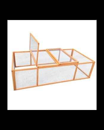 Kaninløbegård   Træ Brunbejset 180   90   45 Cm 505-196
