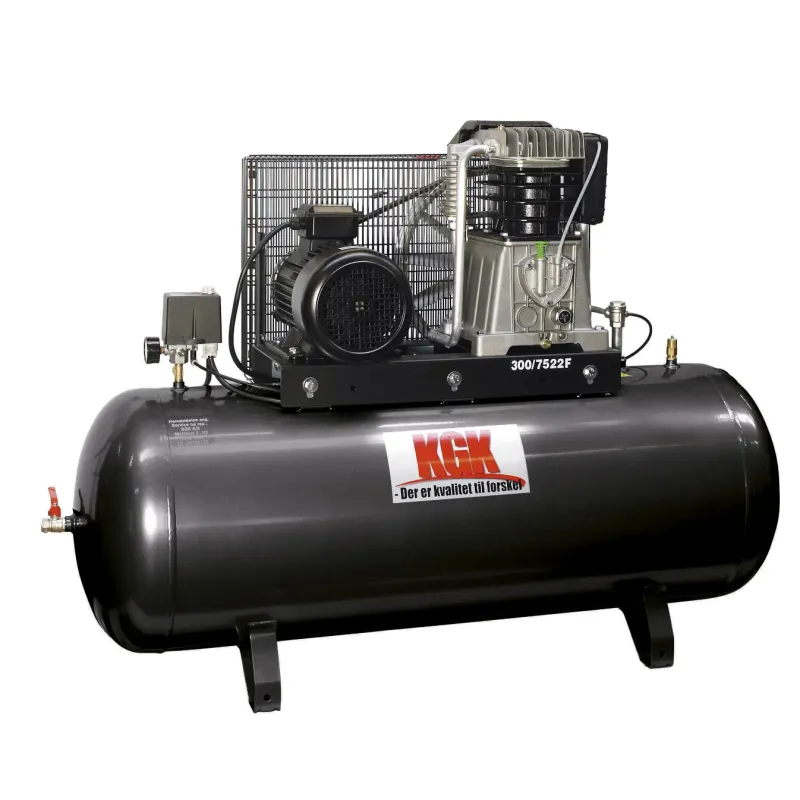 Kgk Kompressor  300 858   5hk  2cyl  Kileremstrukket 300l Tank