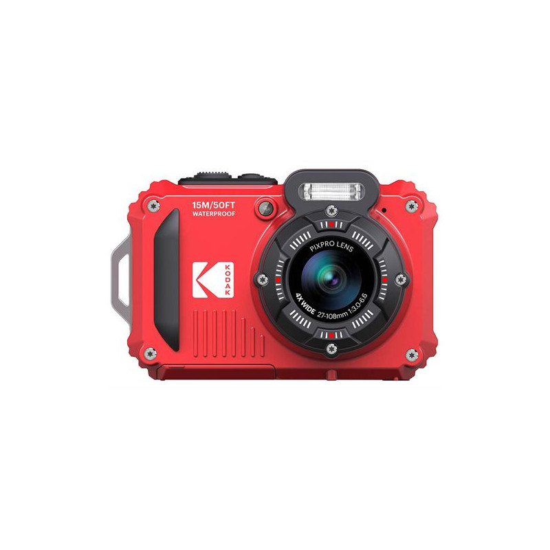Kodak Pixpro Wpz2 5x Wp 16mp Wi-fi  Rød Digitalt Kamera