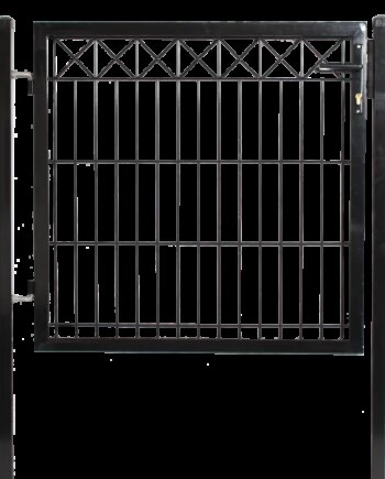 Låge For Panelhegn Med Deko  Quot   Quot  780   1000 Mm Inkl  Stolper  Sort 111-389