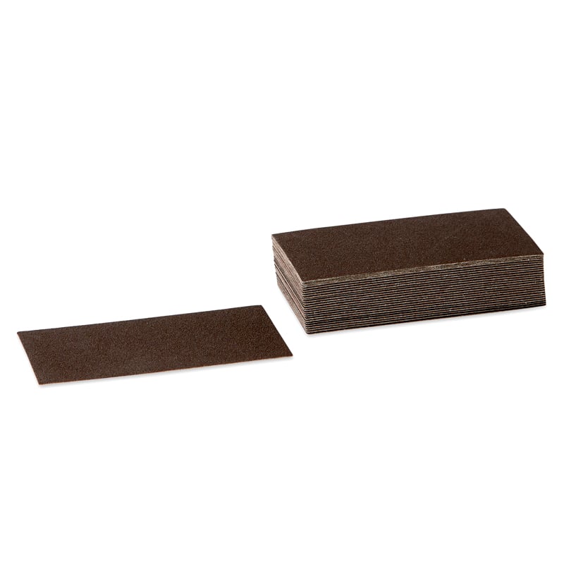 Lærreds Sandpapir 70ã 155 Mm Uden Velcro Grip   50 Stk  Korn P60