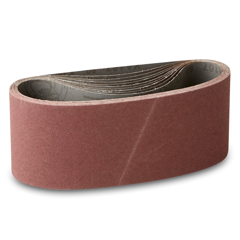 Lærreds Slibebånd 105x620mm 10 Stk   Korn P40