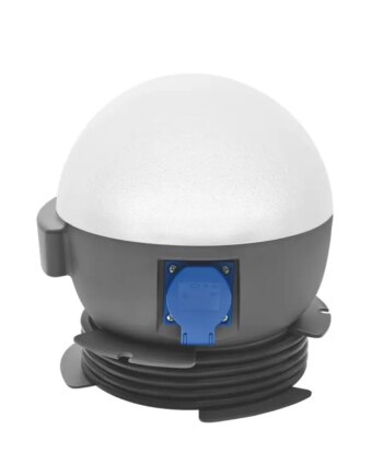 Lena Future Ball 20w Led Arbejdslampe Dk-stik -2xstrømudtag Med Jord Lm: 2400 1825649
