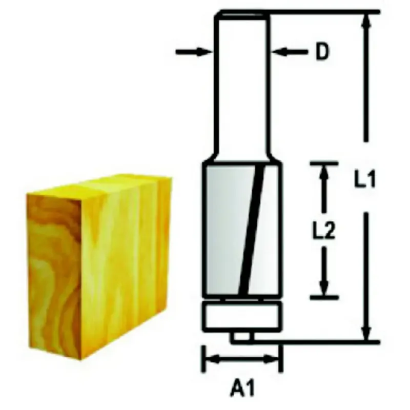 Makita Kantfræser 12 7mm  -skærs  -47765