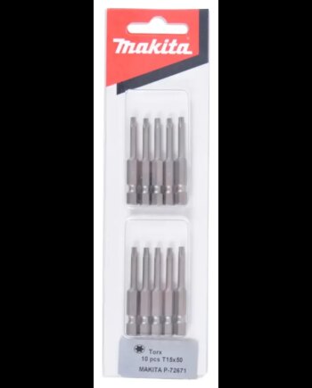Makita Torx Bit     Quot  T15x50mm 10 Stkk  -72671