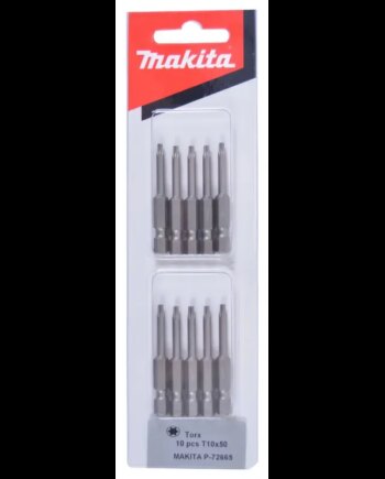 Makita Torx Bit     Quot  T10x50mm 10 Stkk  -72665
