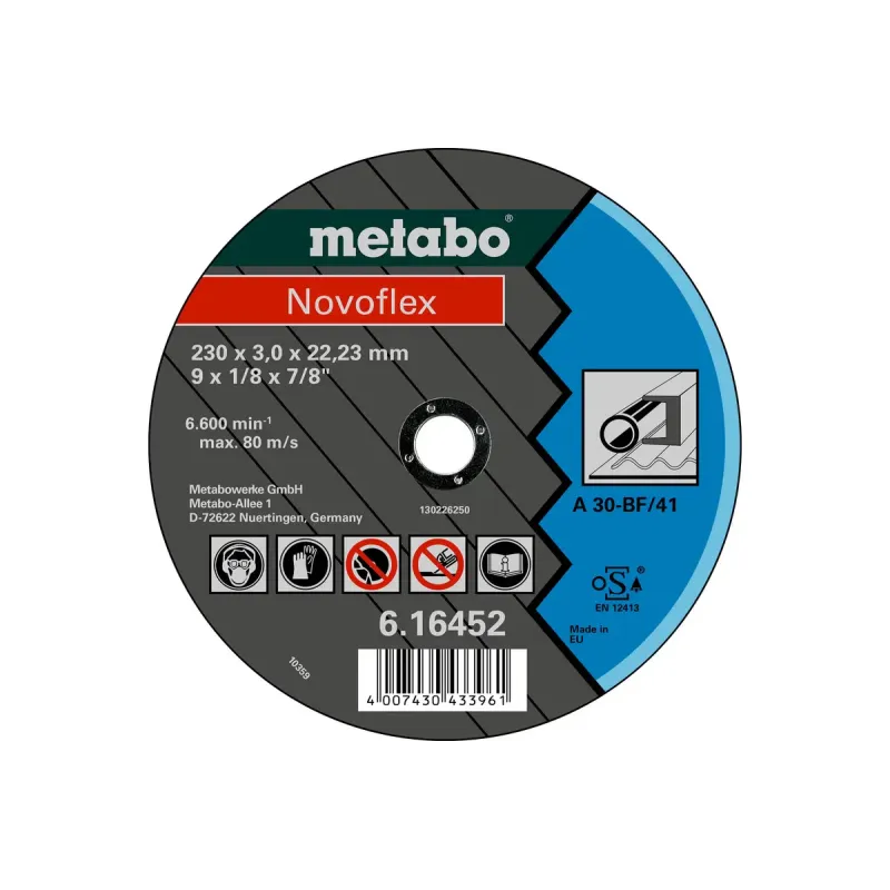 Metabo 4007430122704 616457000 Kvalitetsklasse   30 Novoflex Stål