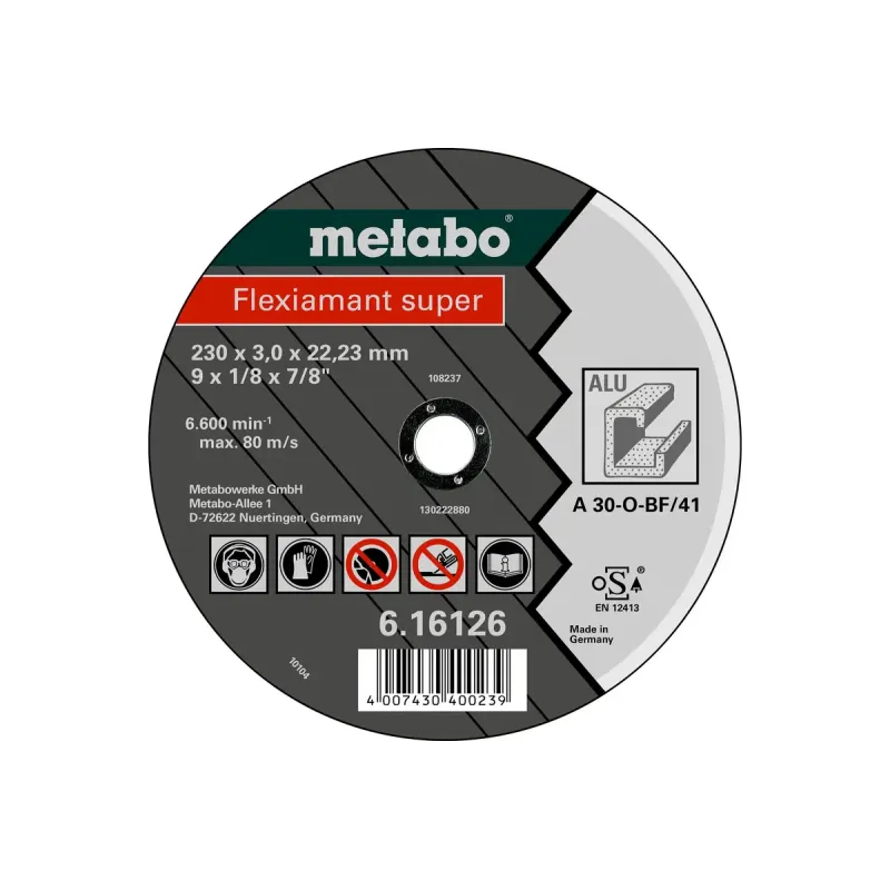 Metabo 4007430400239 616126000 Kvalitetsklasse   30-  Flexiamant Super Alu