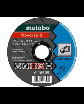 Metabo 4007430248565 616505000 Kvalitetsklasse   60-    46   Novorapid Stål