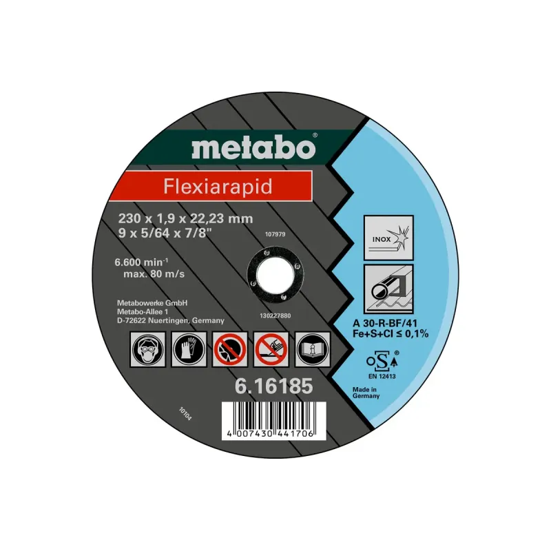 Metabo 4007430441669 616181000 Kvalitetsklasse   60-    46-    30-  Flexiarapid Inox