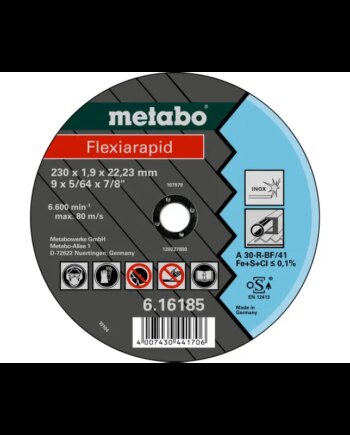 Metabo 4007430441652 616180000 Kvalitetsklasse   60-    46-    30-  Flexiarapid Inox