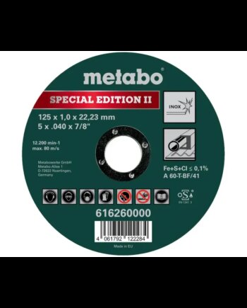 Metabo 4061792122284 616260000 Kvalitetsklasse   60-  Limited Edition-special Edition Inox
